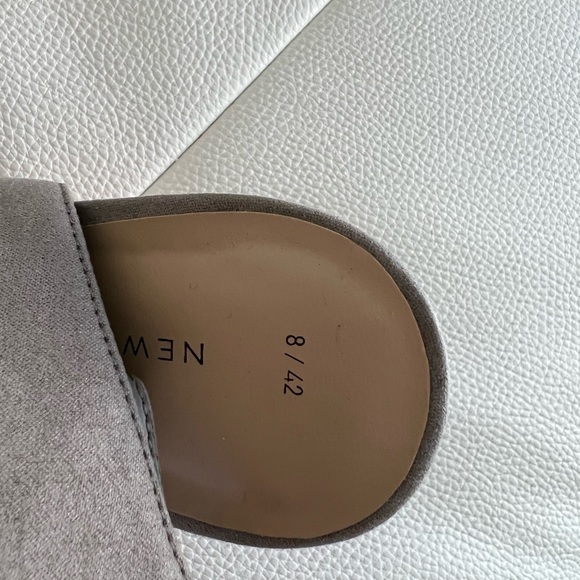 New Look Gray Suede Ankle Open-Toe High Heel 10M - Picture 7 of 7